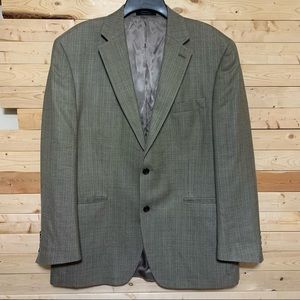 LAUREN Ralph Lauren Menswear Light Brown Tan Silk Blend Blazer Suit size 42R